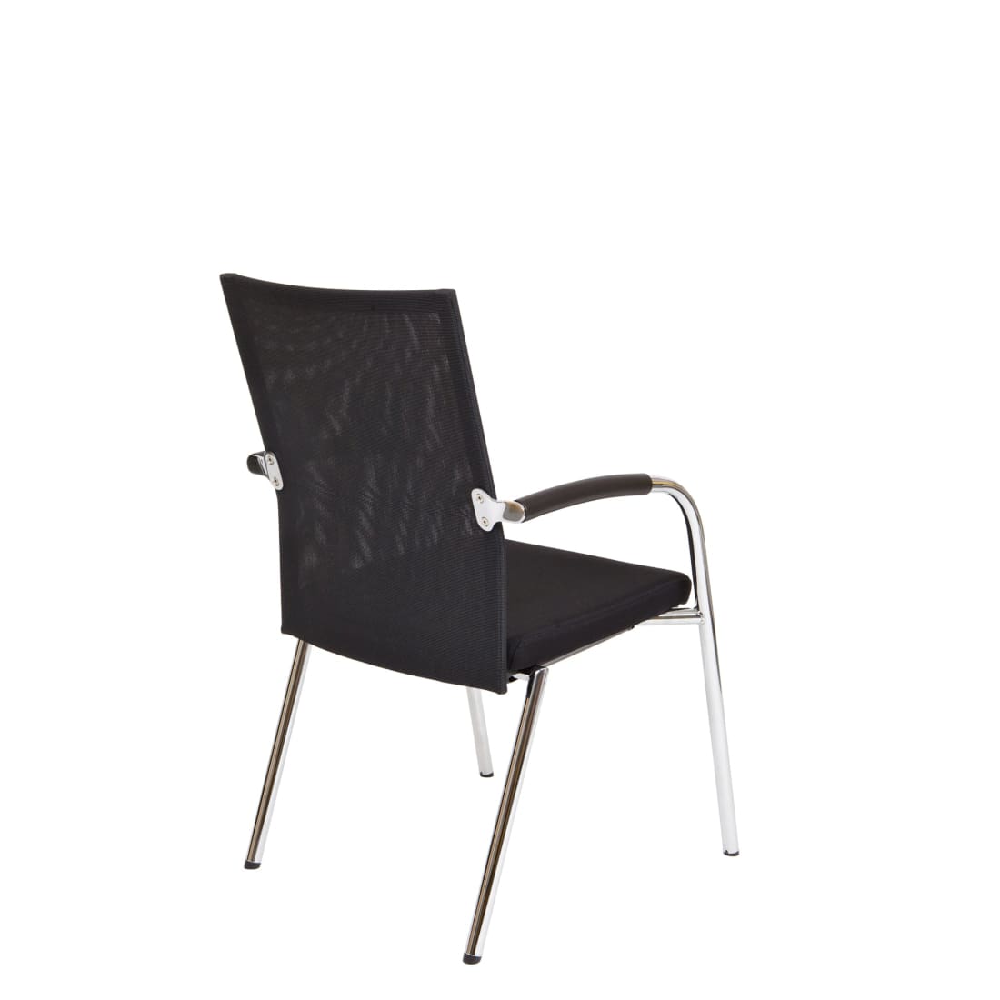 Workliving Vergaderstoel X1 - Mesh Vierpoot Zwart -