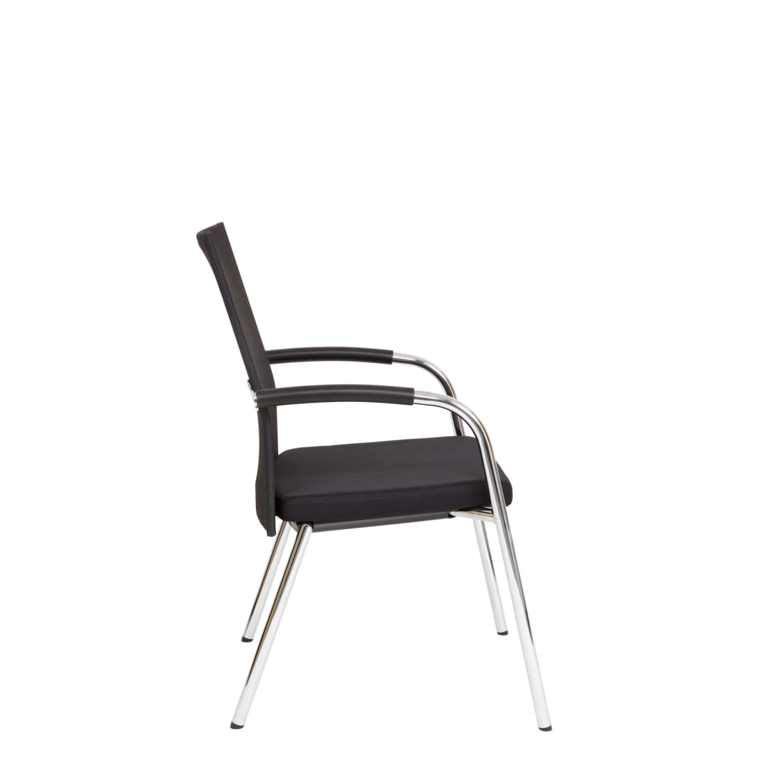 Workliving Vergaderstoel X1 - Mesh Vierpoot Zwart -