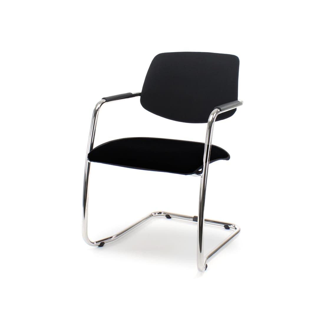Workliving Vergaderstoel X5 - Comfort Slede Zwart -