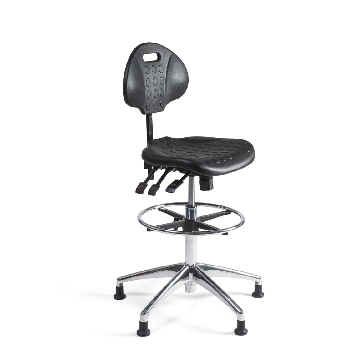 Workliving Werkstoel - PU - Hoog - Alu onderstel