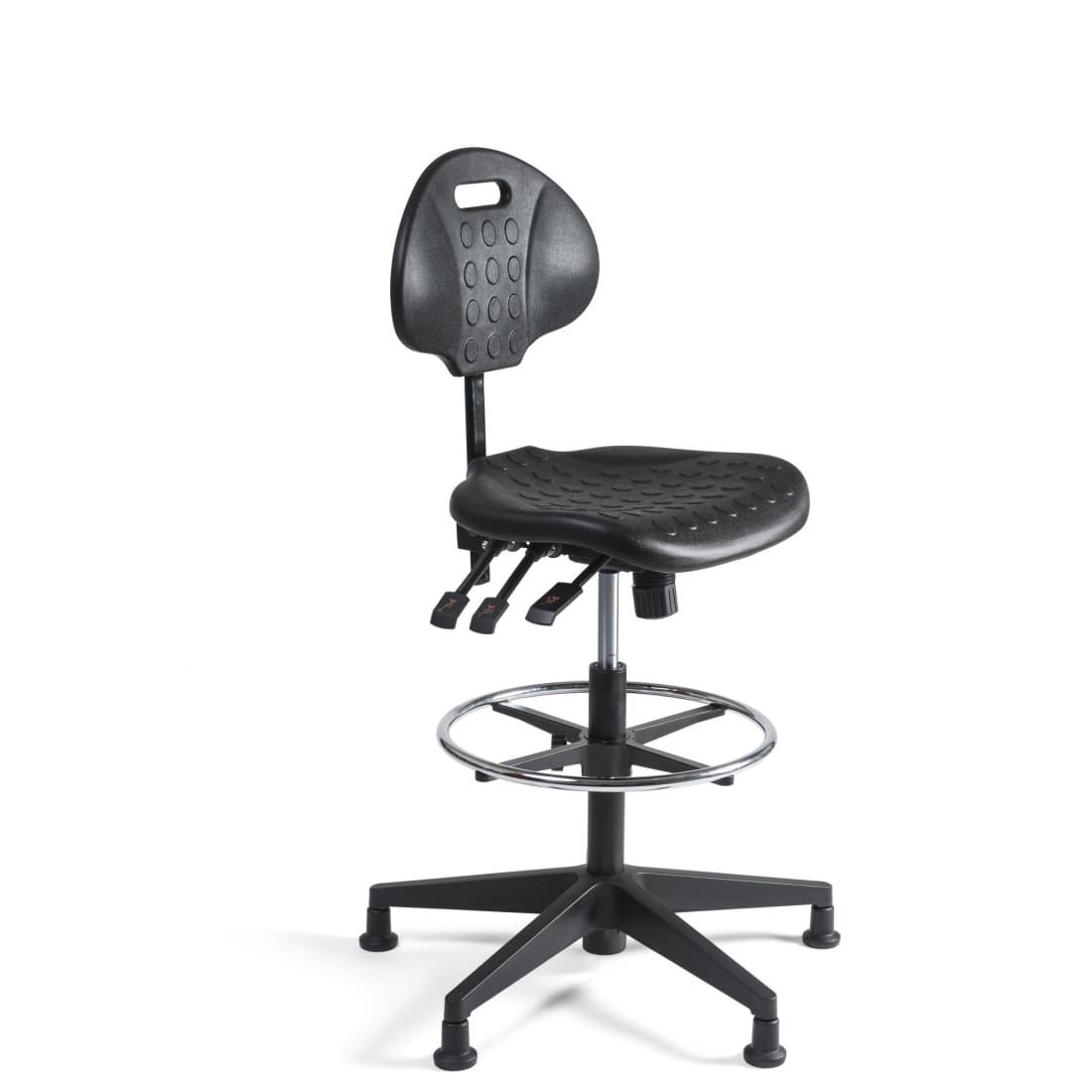 Workliving Werkstoel - PU - Hoog - Nylon onderstel