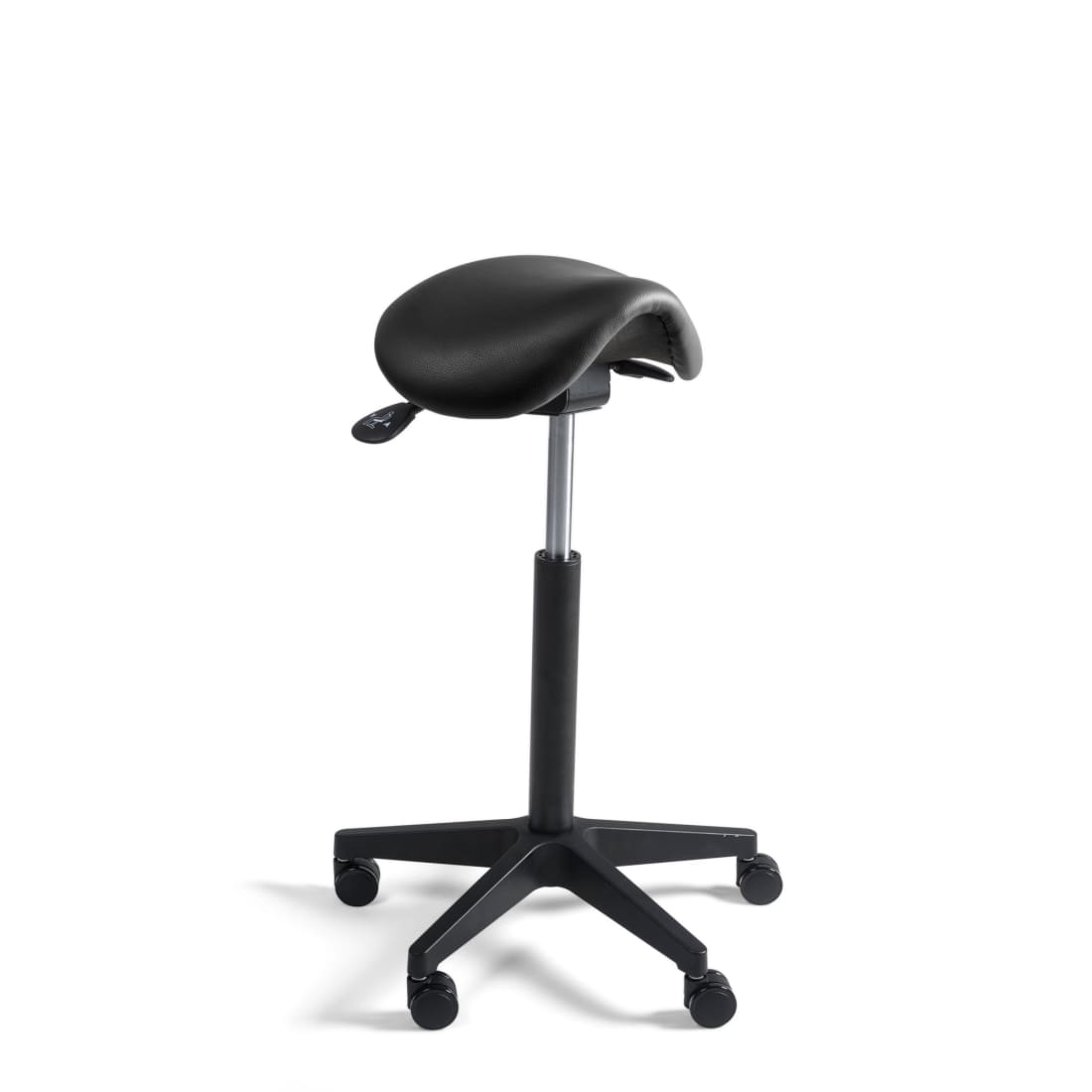 Workliving Zadelkruk Compact - PVC Zitting - Nylon onderstel