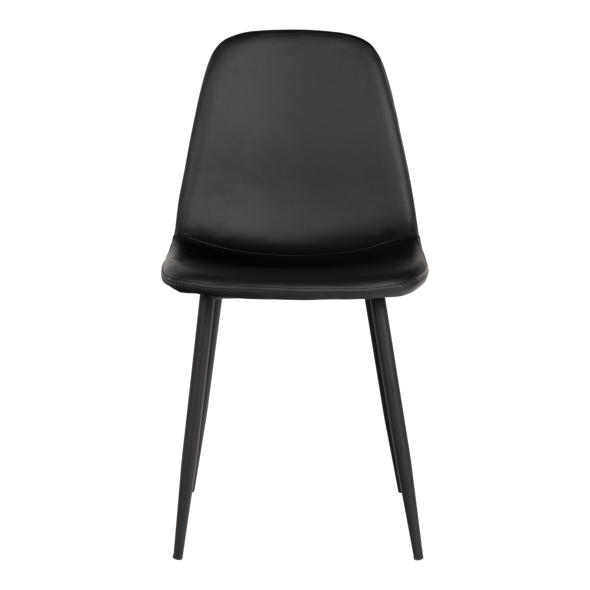 Stockholm Dining Chair - Dining Chair i PU, black with black legs, HN1225 - House Nordic - Dining Chair- Workliving