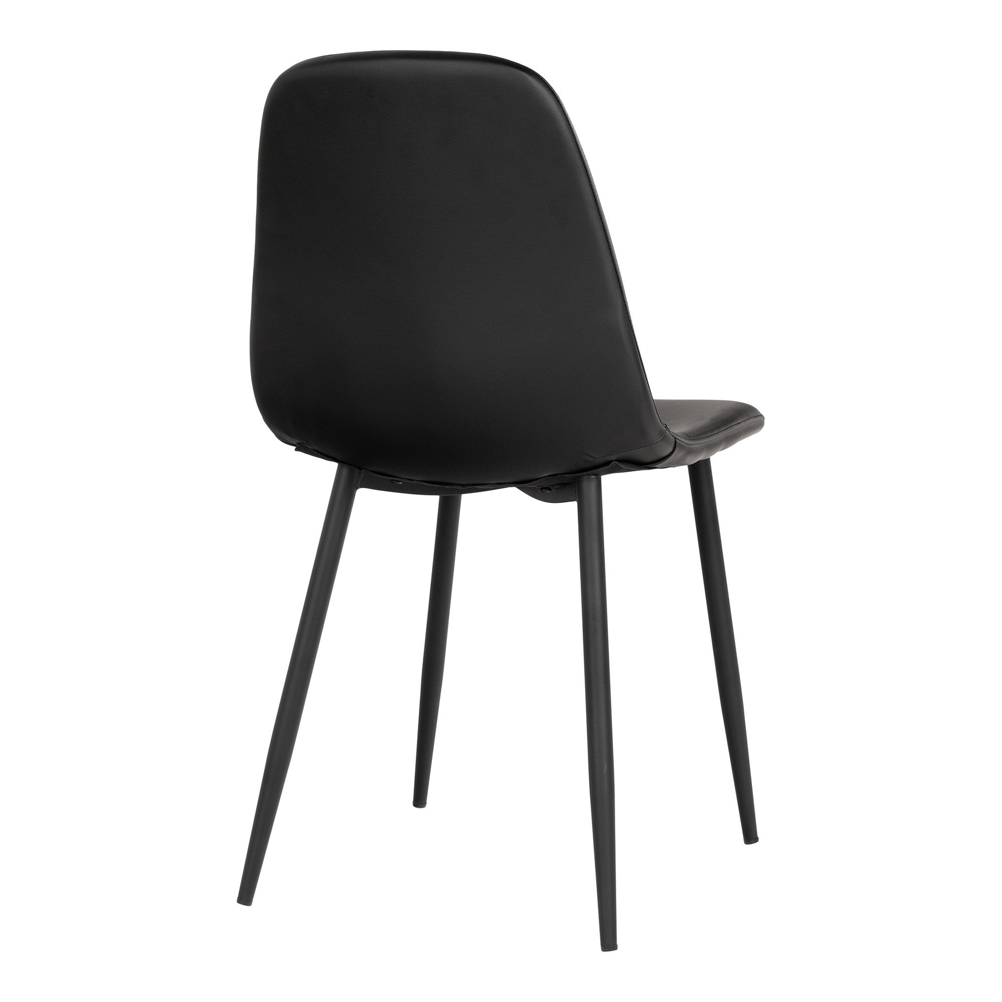 Stockholm Dining Chair - Dining Chair i PU, black with black legs, HN1225 - House Nordic - Dining Chair- Workliving