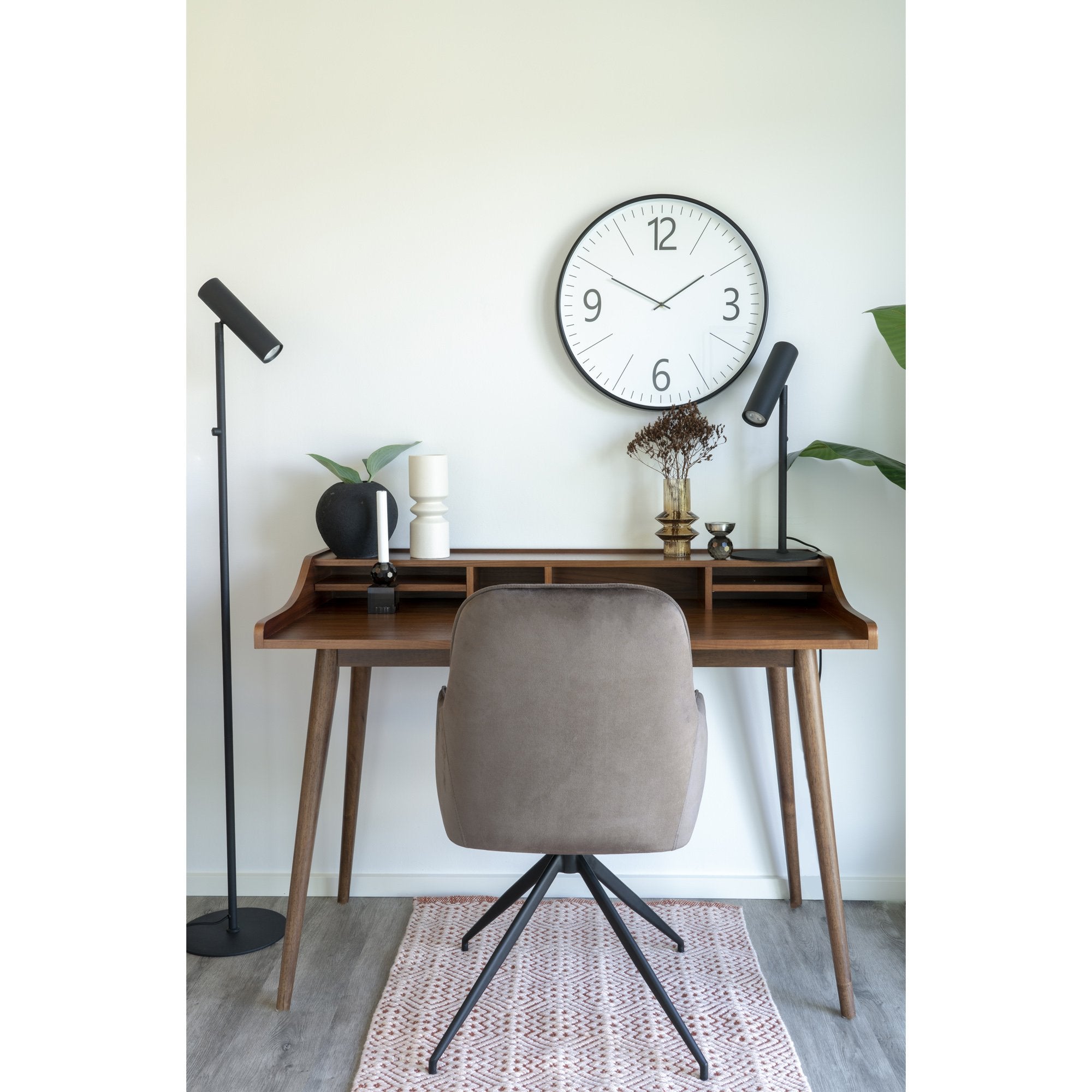 House Nordic Harbo - Eetkamerstoel - Draaibaar - Velvet Mushroom - Met Armleuningen