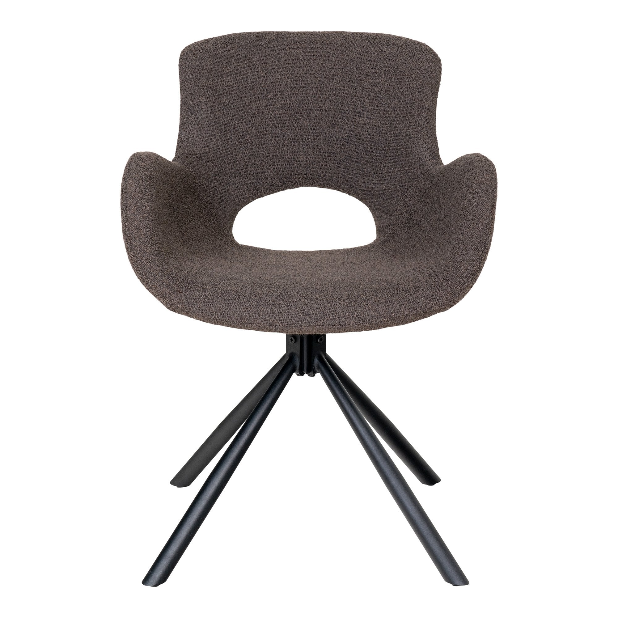 House Nordic Amorim - Eetkamerstoel - Draaibaar - Bouclé Mushroom - Set van 2 - House Nordic - Bouclé eetkamerstoelen- Workliving