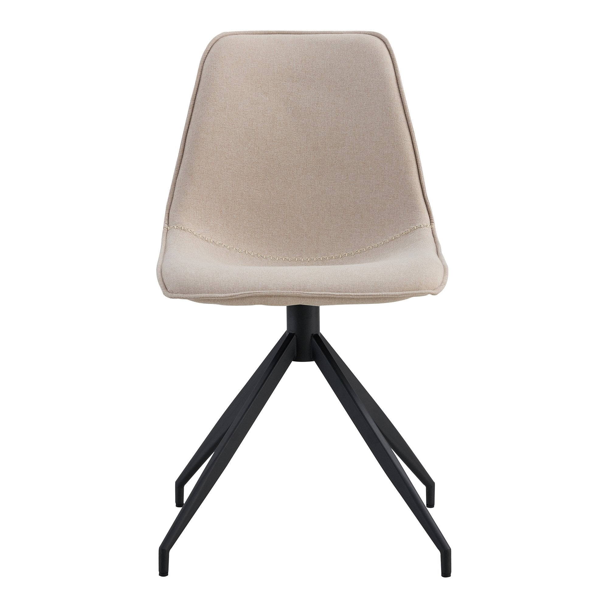 Monaco Dining chair - Dining Chair with Swivel, sand with black legs, HN1230 - House Nordic - Dining Chair- Workliving