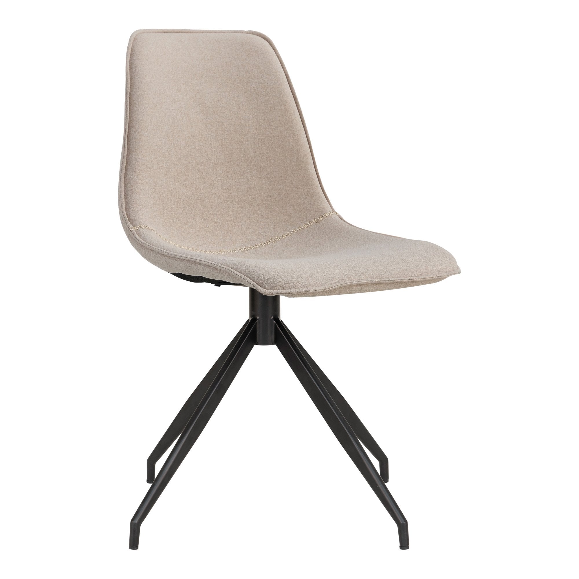 Monaco Dining chair - Dining Chair with Swivel, sand with black legs, HN1230 - House Nordic - Dining Chair- Workliving