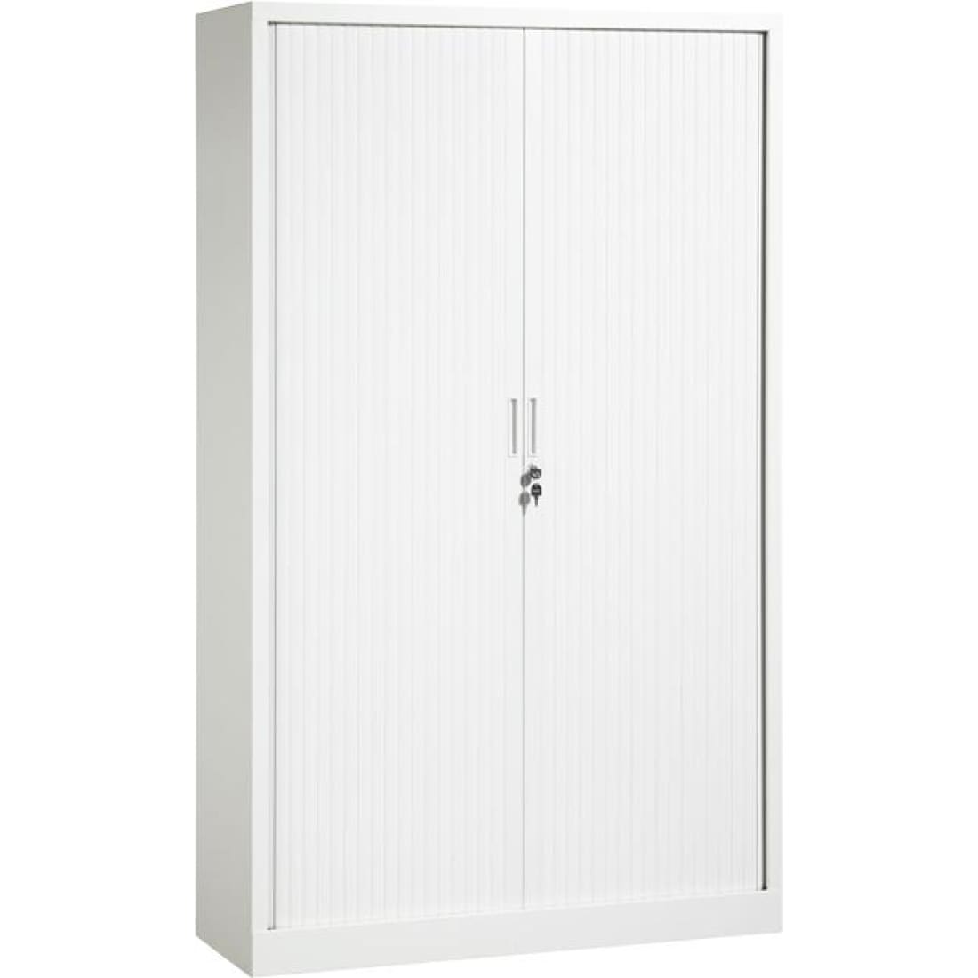Roldeurkast New York Wit - 198x100x43cm - incl. 4 legborden