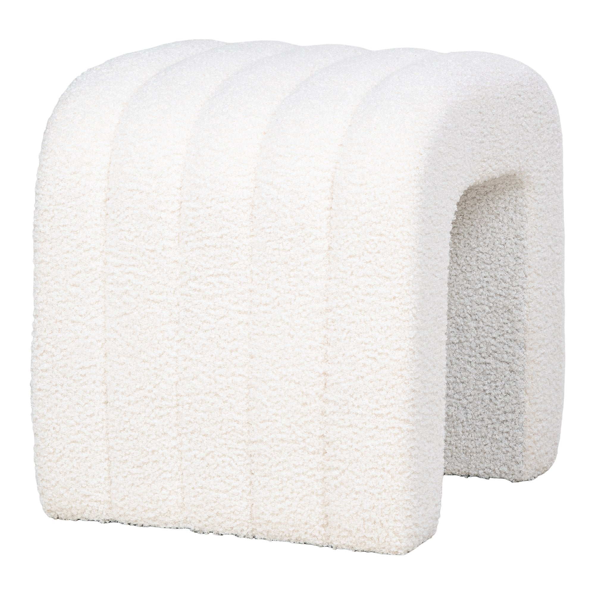 Colma Pouf - Pouf, bouclé, white, 41x36,5 cm, HN1234 - House Nordic - Pouf- Workliving