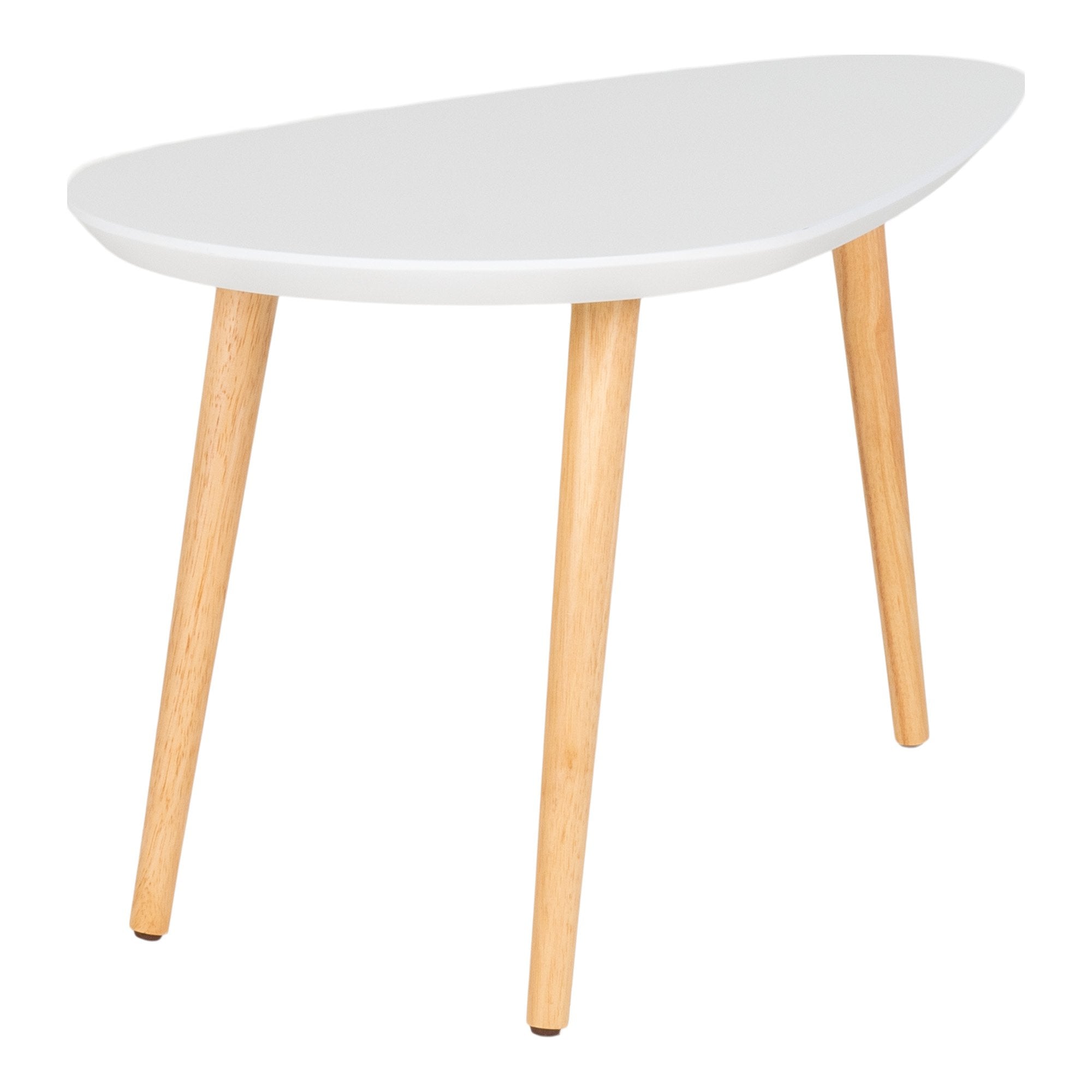 Vado Coffee Table - Coffee Table, white whith natural legs 40x70x40 cm - House Nordic - Coffee Table- Workliving