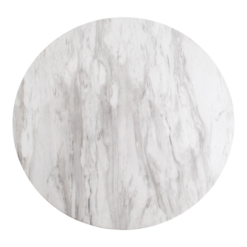 Bolzano Bar Table - Bar table,top in marble look and base in black Ø70x105 cm - House Nordic - Bar Table- Workliving