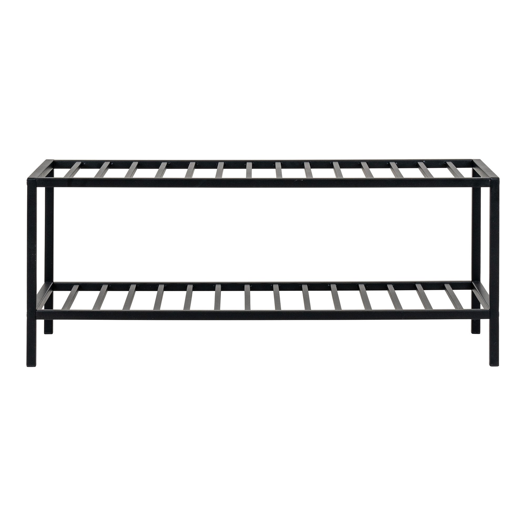 Vita Shoe rack - Shoe Rack, 2 shelves, black steel frame 79x34 cm - House Nordic - Shelf- Workliving