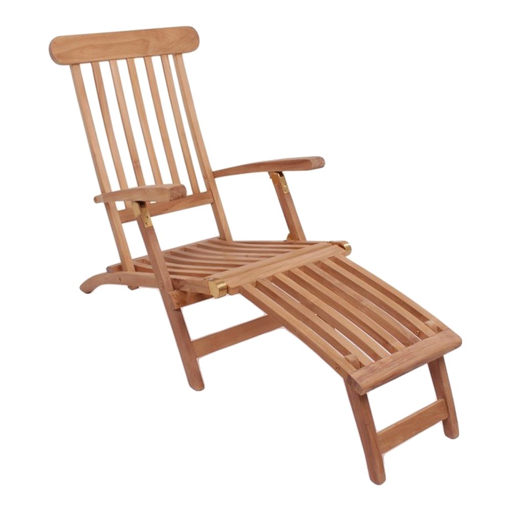 Arrecife Teak Deck Chair - Deck Chair in teak with adjustable back, nature - House Nordic - Sunlounger- Workliving