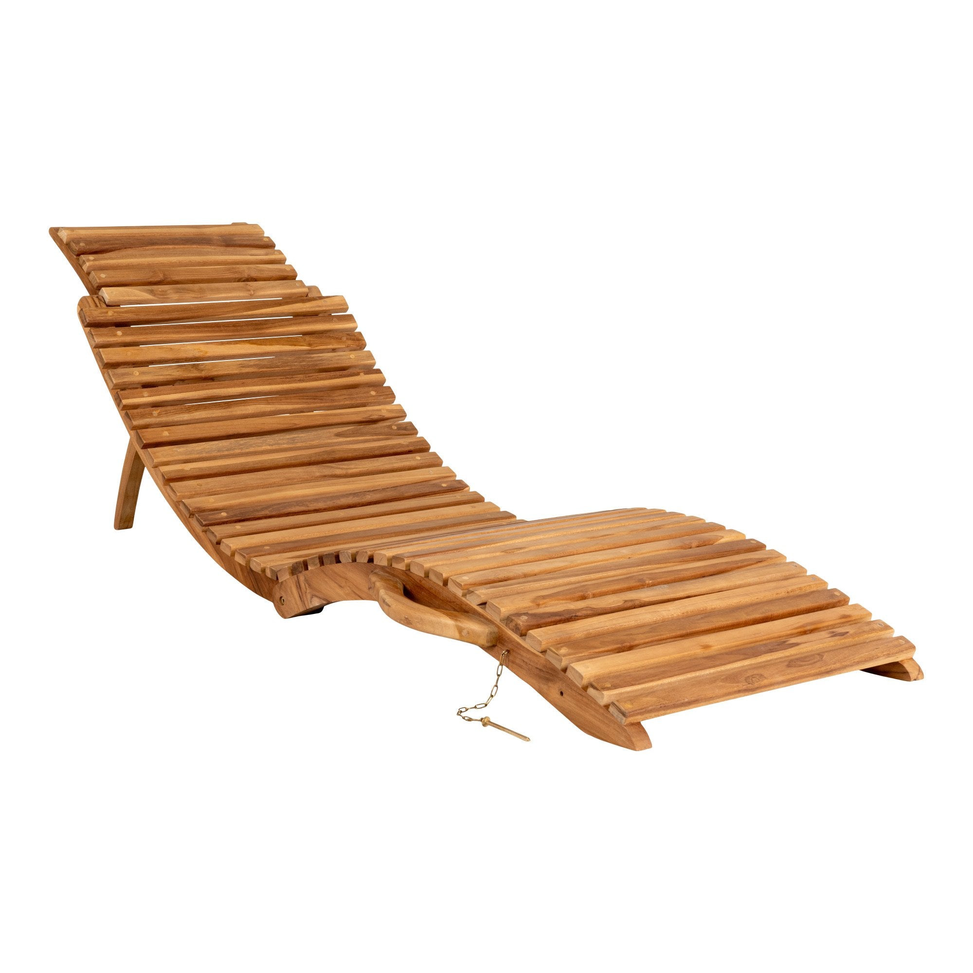 Arrieta Sunlounger - Sunlounger in teak wood, nature - House Nordic - Sunlounger- Workliving