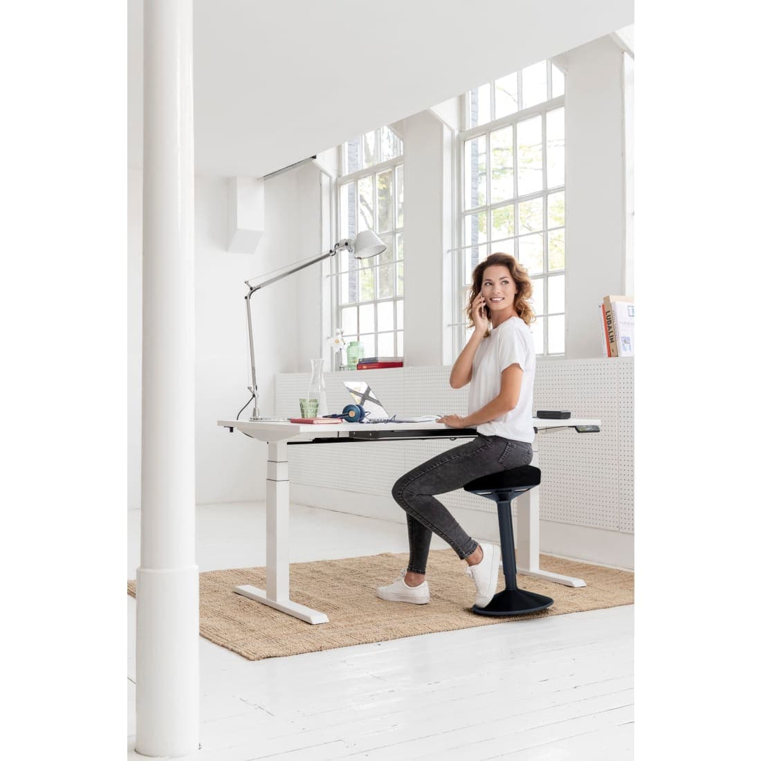 Activity Stool 2.0 Balanskruk 610-870mm gasveer - Zit-sta 