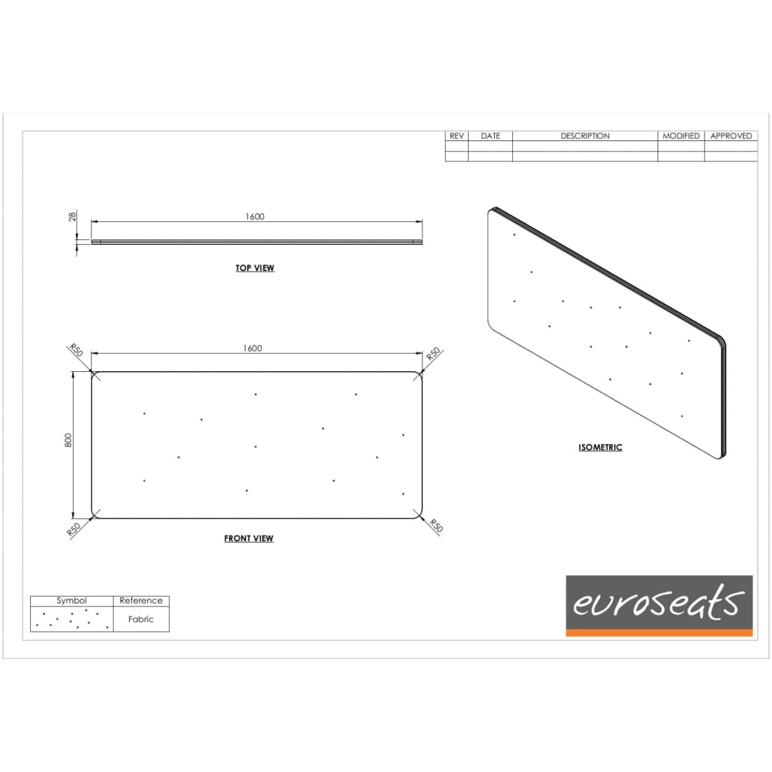Akoestische Scheidingswand Bench/Duo werkplek Antraciet 