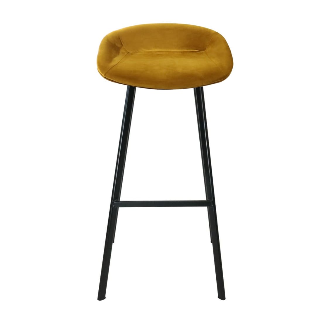 Barkruk Finn Hoog - Velvet goud - Velvet barkrukken