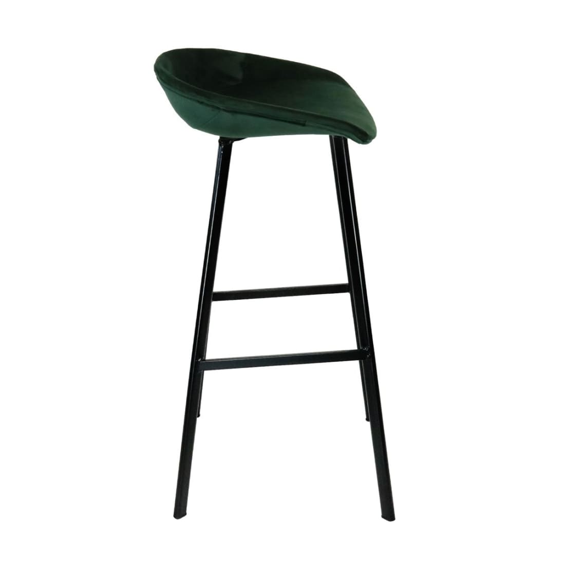 Barkruk Finn Hoog - Velvet groen - Velvet barkrukken
