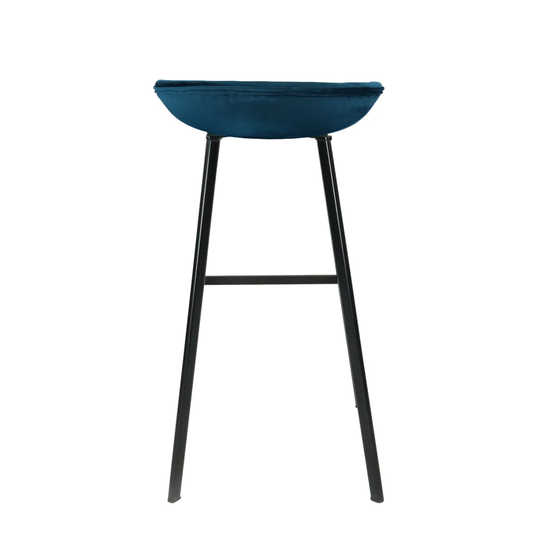 Barkruk Finn Laag - Velvet Donker Blauw - Velvet barkrukken
