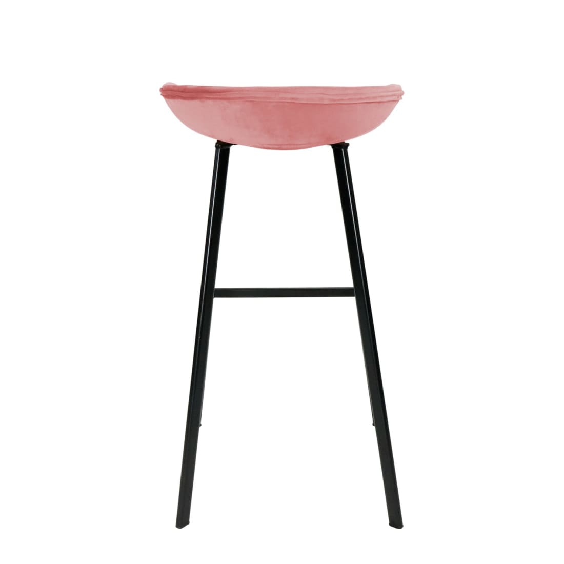 Barkruk Finn Laag - Velvet Roze - Velvet barkrukken