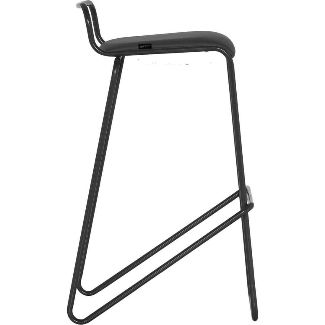 Barkruk serie 126 Sledeframe Zwart- Antraciet - Barkrukken