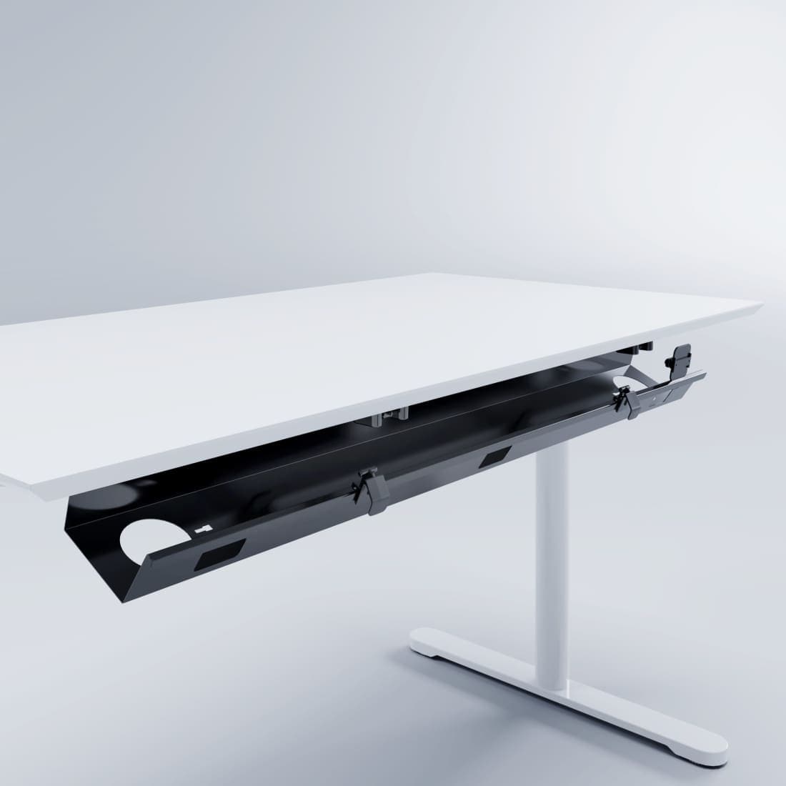 Bureau Kabelgoot Click 120 cm Wit - Kabelgoten