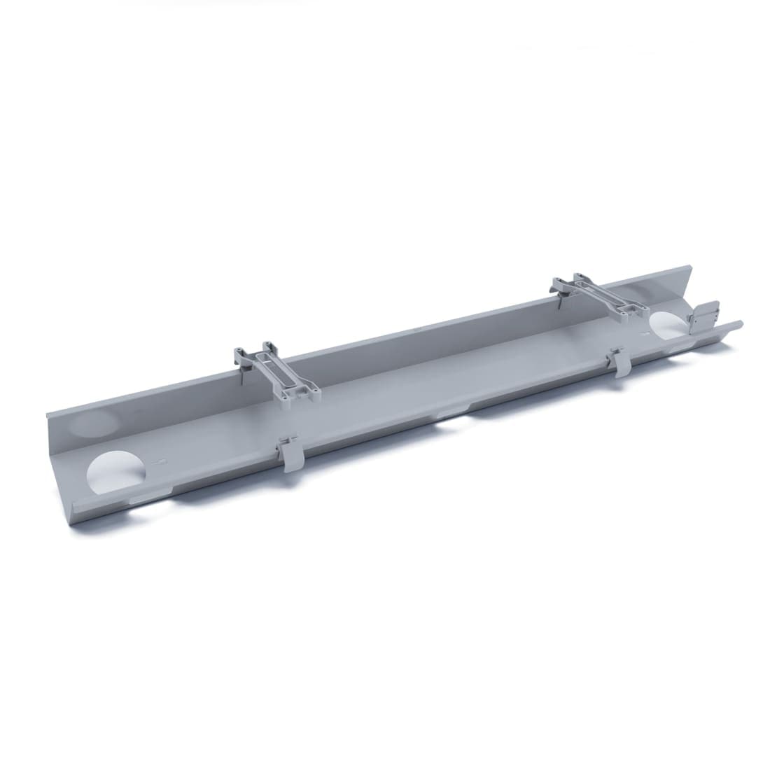 Bureau Kabelgoot Click 120 cm Zilver - Kabelgoten