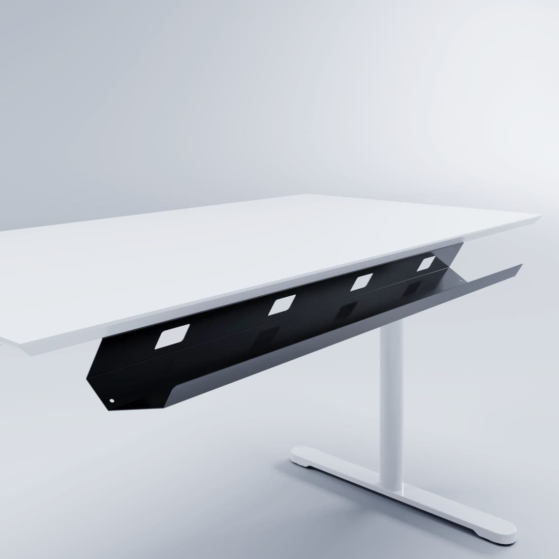 Bureau Kabelgoot Easy 110cm Zwart - Kabelgoten