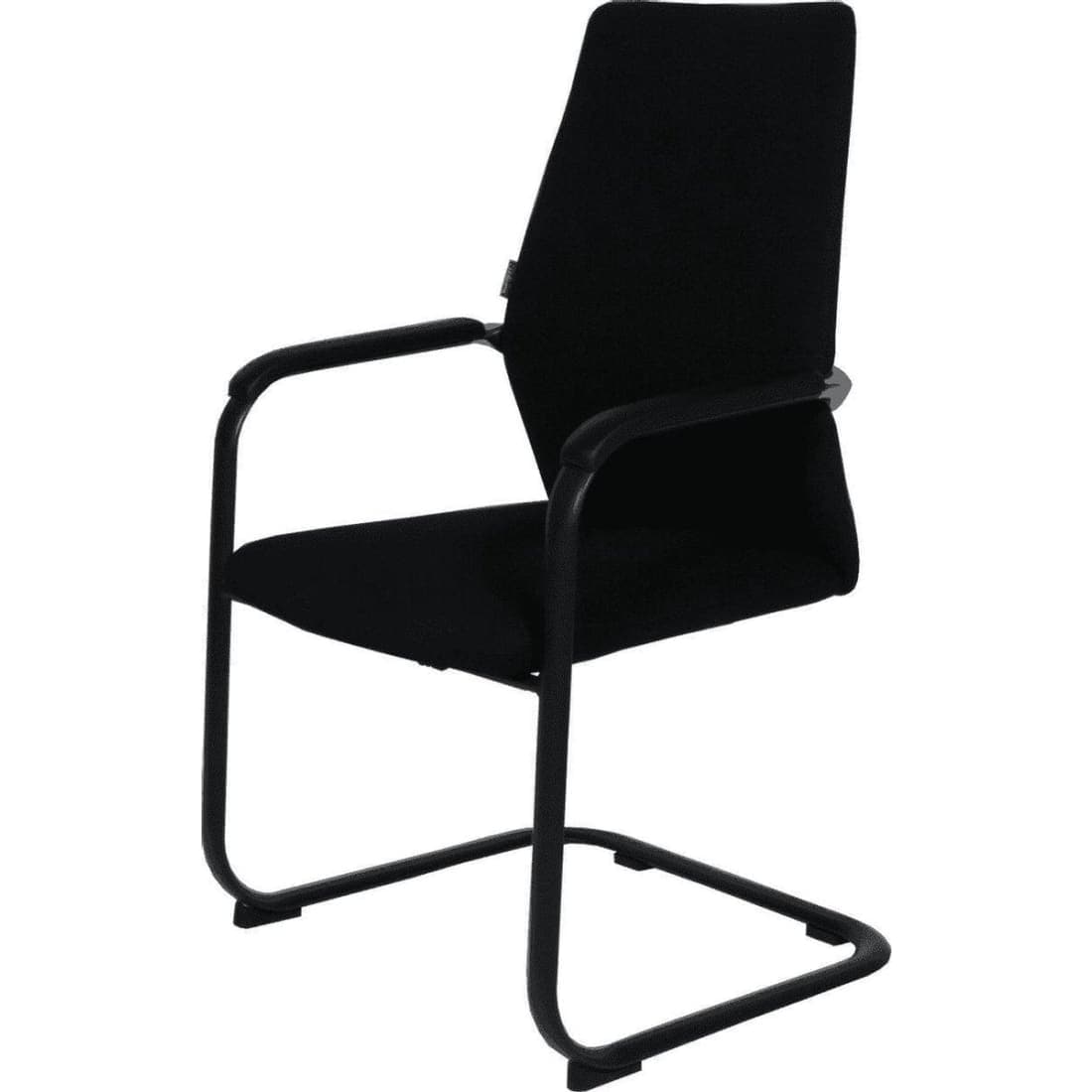 Conferentiestoel Serie 125 - Sledestoel - frame zwart - stof