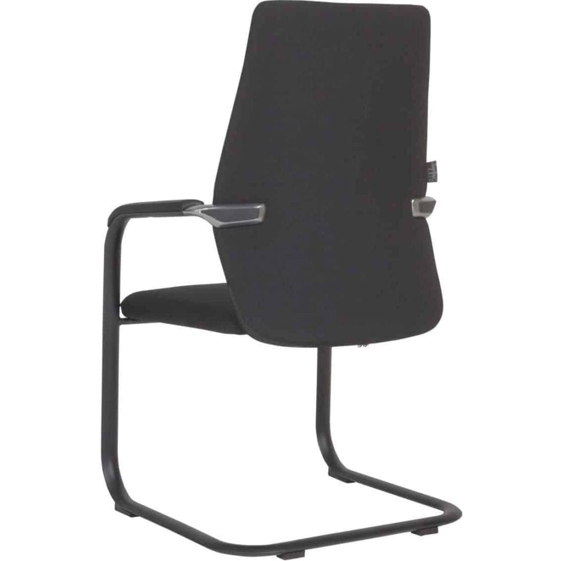 Conferentiestoel Serie 125 - Sledestoel - frame zwart - stof