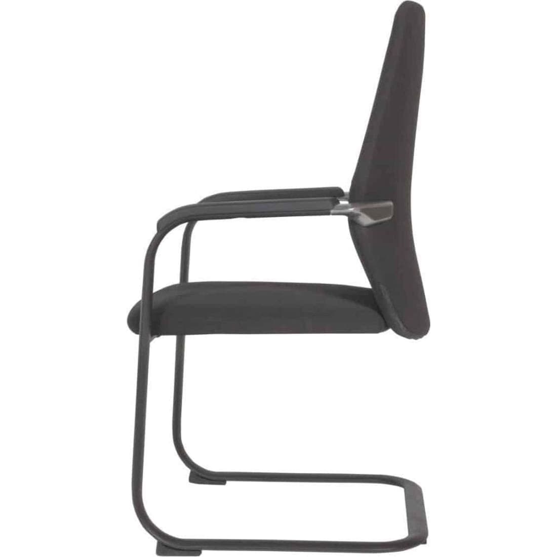 Conferentiestoel Serie 125 - Sledestoel - frame zwart - stof