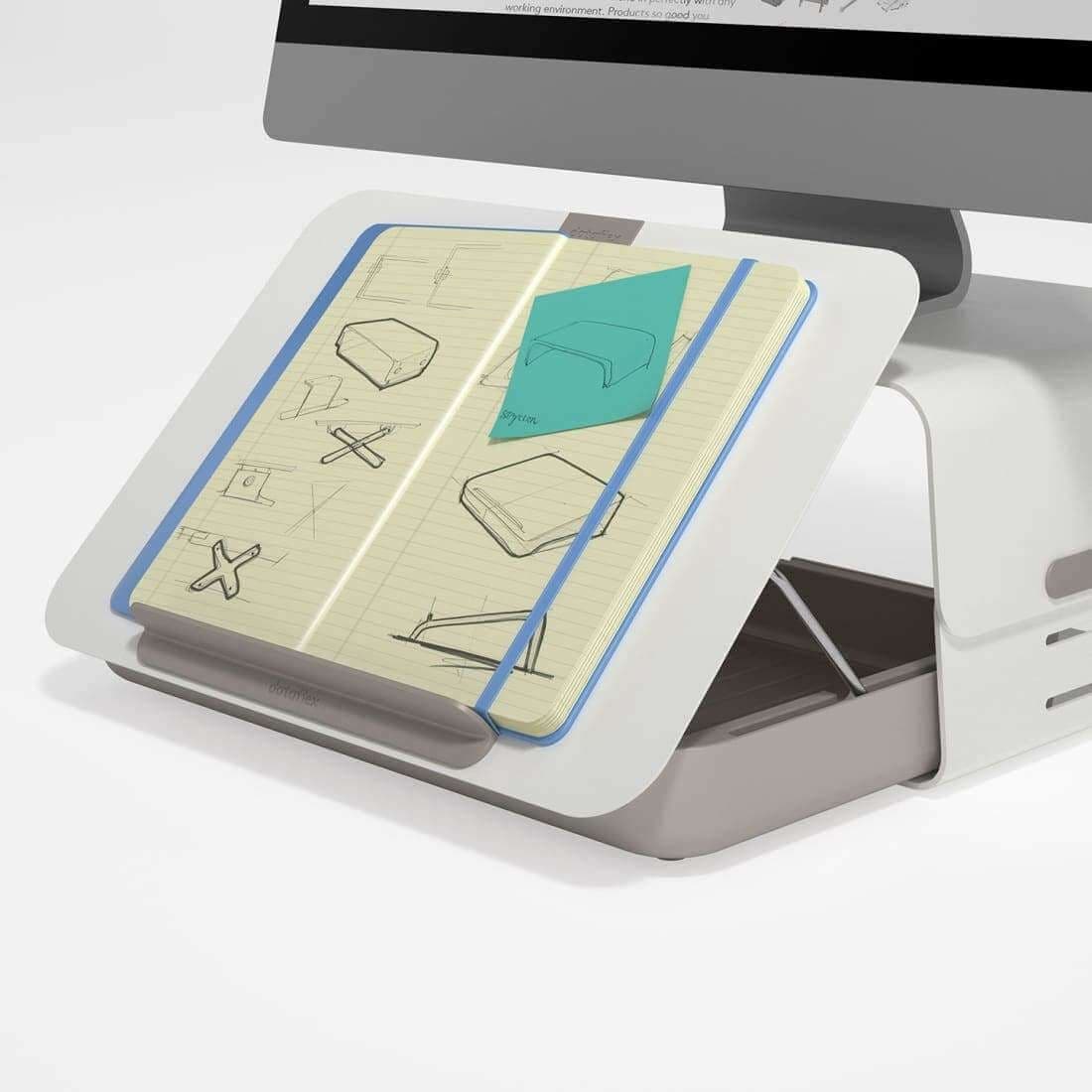 Dataflex Addit Bento® ergonomische bureauset 220 - Wit - wit
