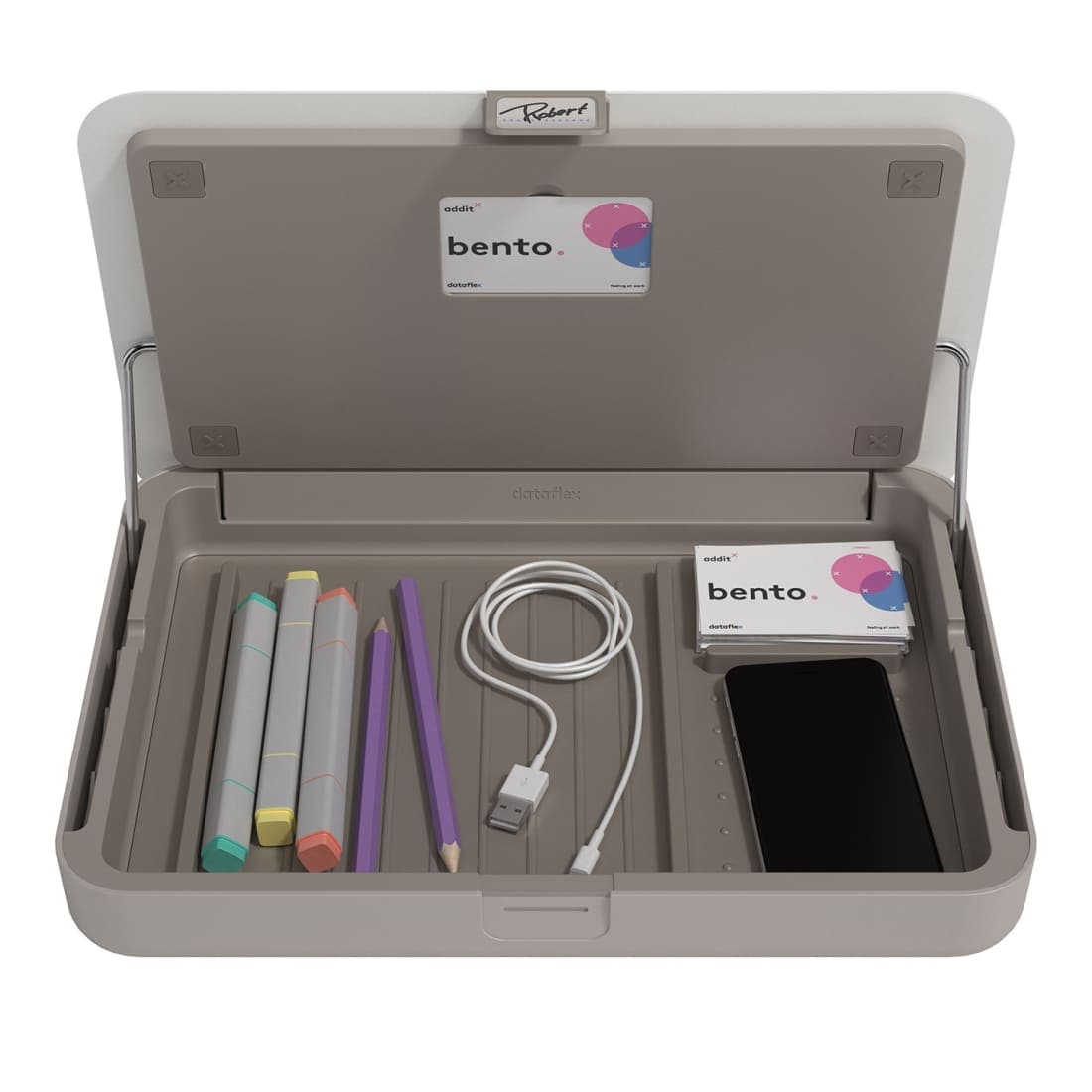 Dataflex Addit Bento® ergonomische bureauset 220 - Wit - wit
