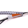 Dataflex Addit Kabel beschermer - Zilver ø25 mm x L20 m - 