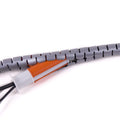 Dataflex Addit Kabel beschermer - Zwart ø25 mm x L20 m - 