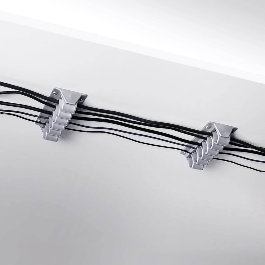 Dataflex Addit kabelgolf 302 zilver Kabelklem - zilver - 