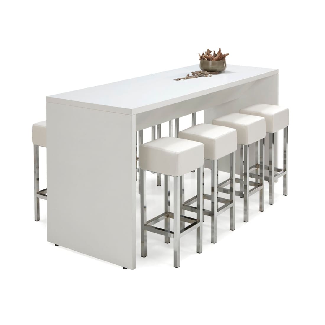 Eiken Bartafel Manager 220x80cm - Wit - Bartafel