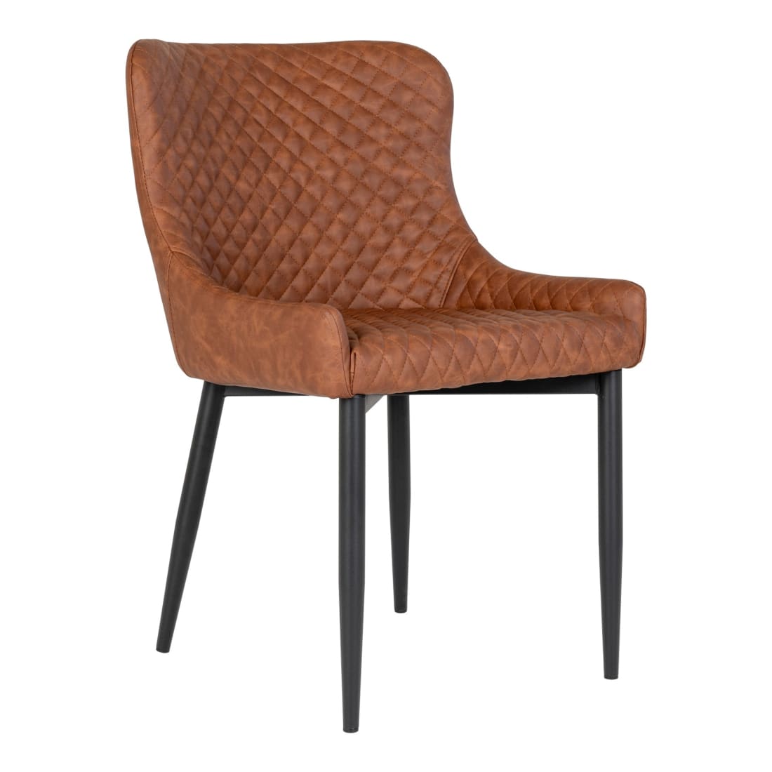 House Nordic Eetkamerstoel Boston Vintage Congac Velvet -