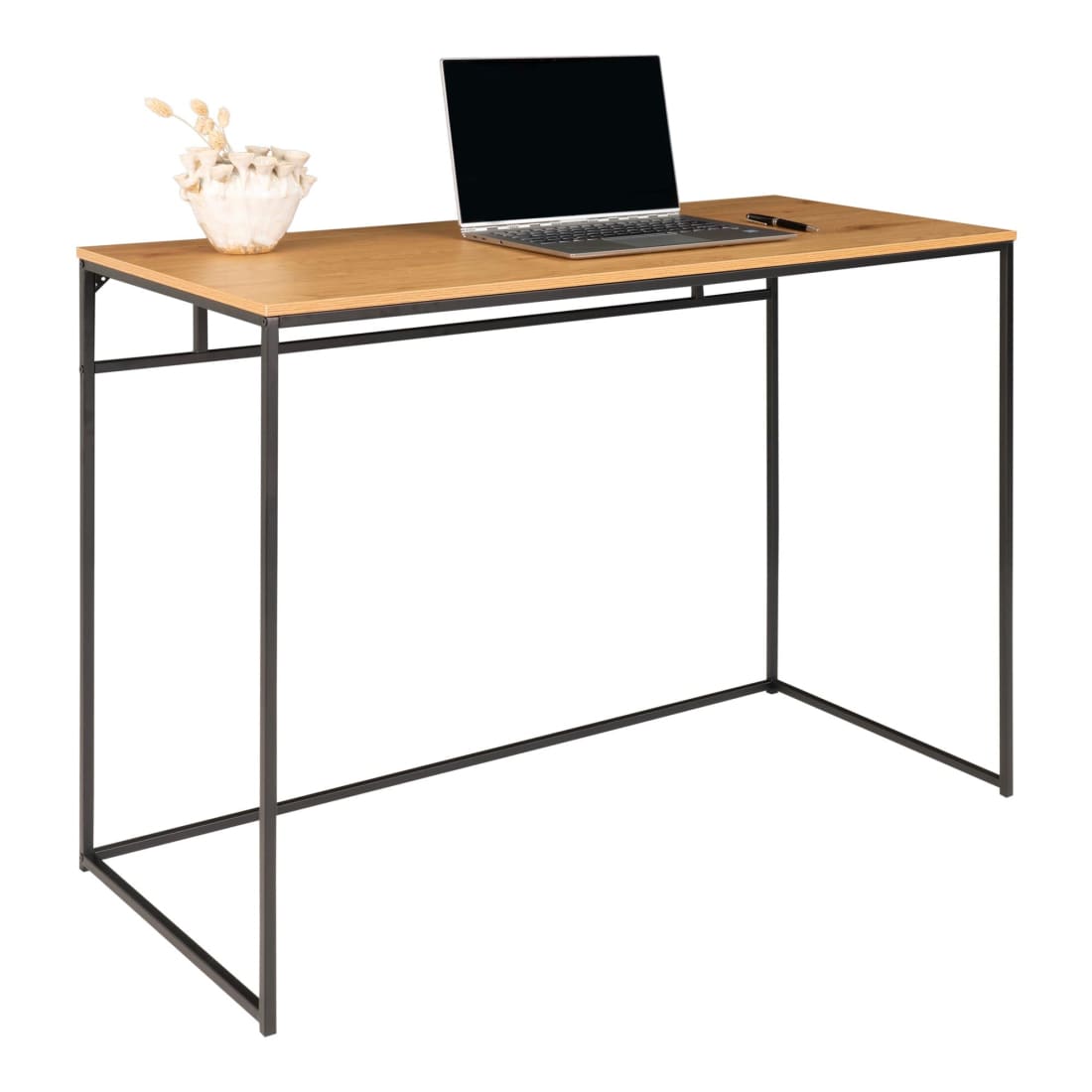 House Nordic Vita bureau - zwart metaal - Eiken blad -