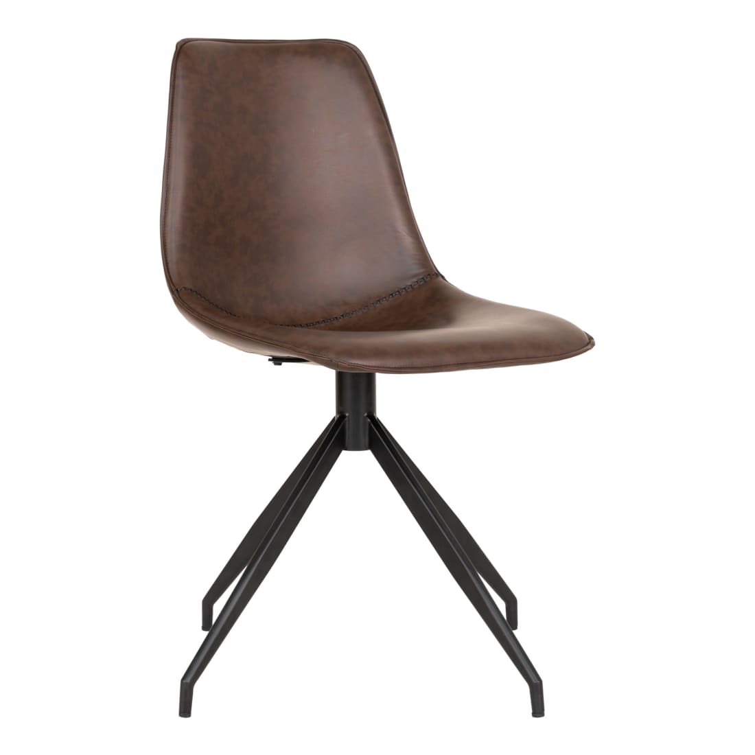 House of Nordic 2 x Monaco Eetkamerstoel PU Kruis Poot