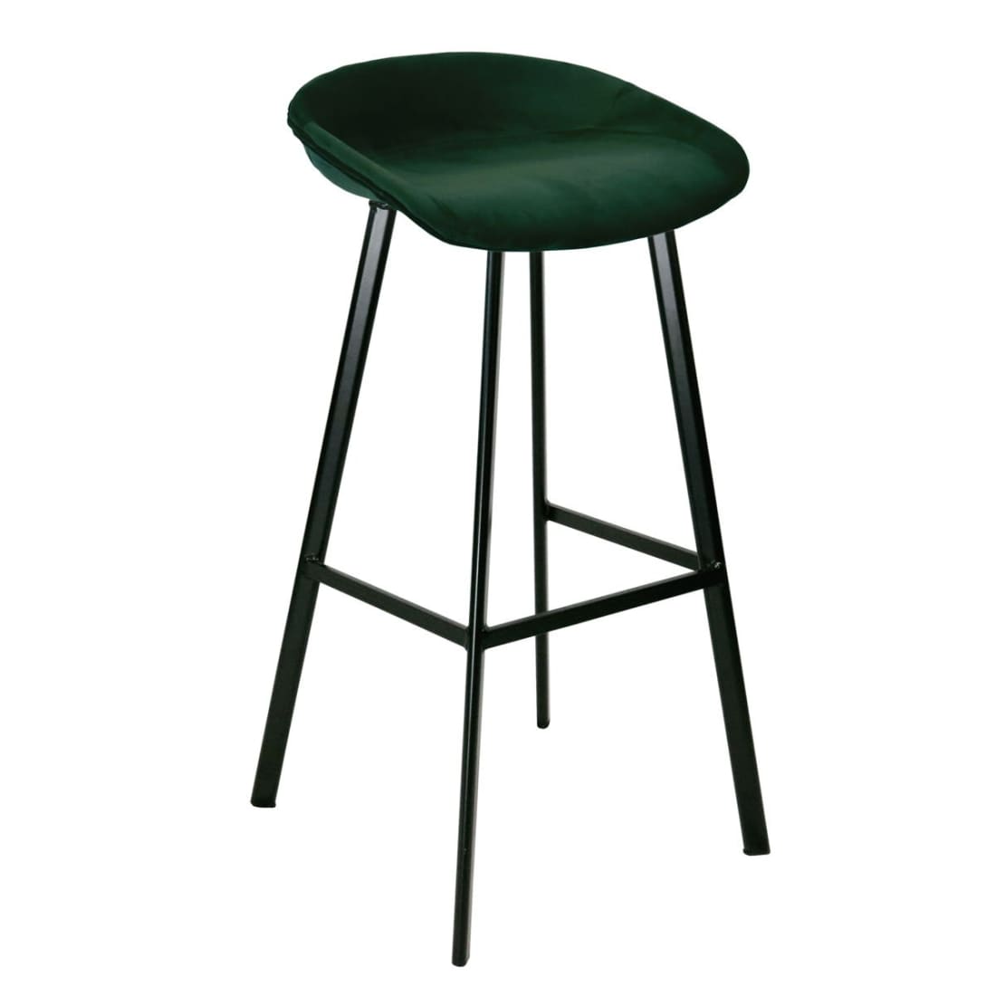 Barkruk Finn Hoog - Velvet groen - Velvet barkrukken