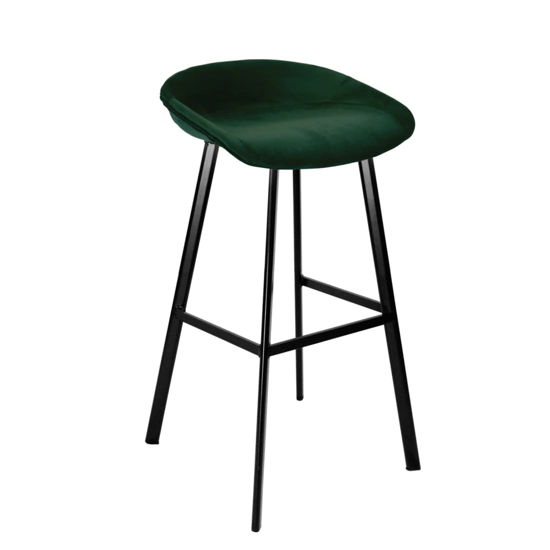 Barkruk Finn Laag - Velvet Groen - Velvet barkrukken