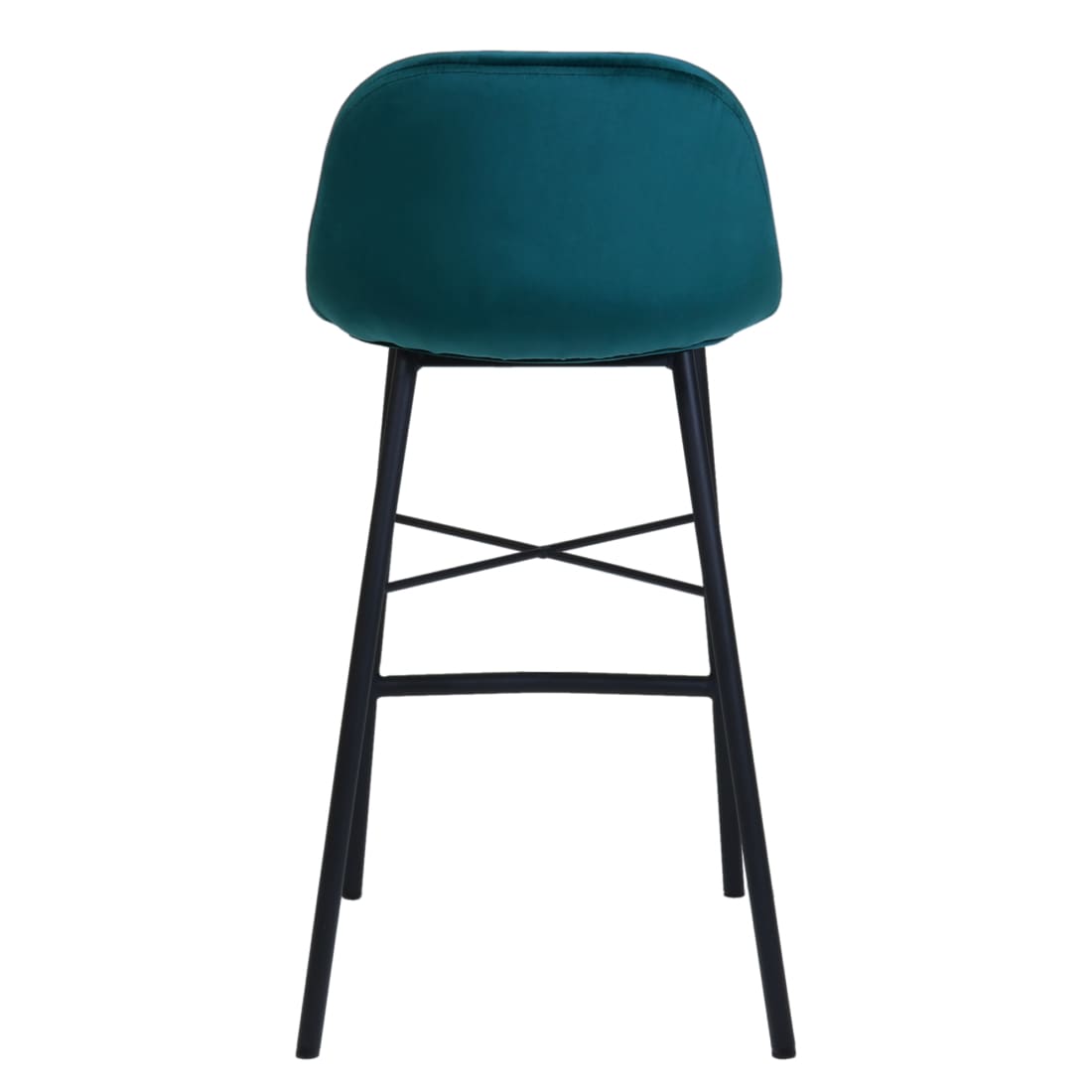 Kick Barkruk Jeff - Velvet Blauw - Velvet barkrukken