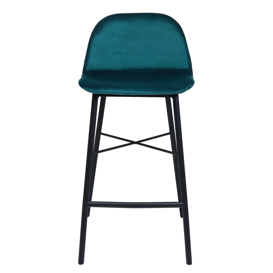 Kick Barkruk Jeff - Velvet Blauw - Velvet barkrukken