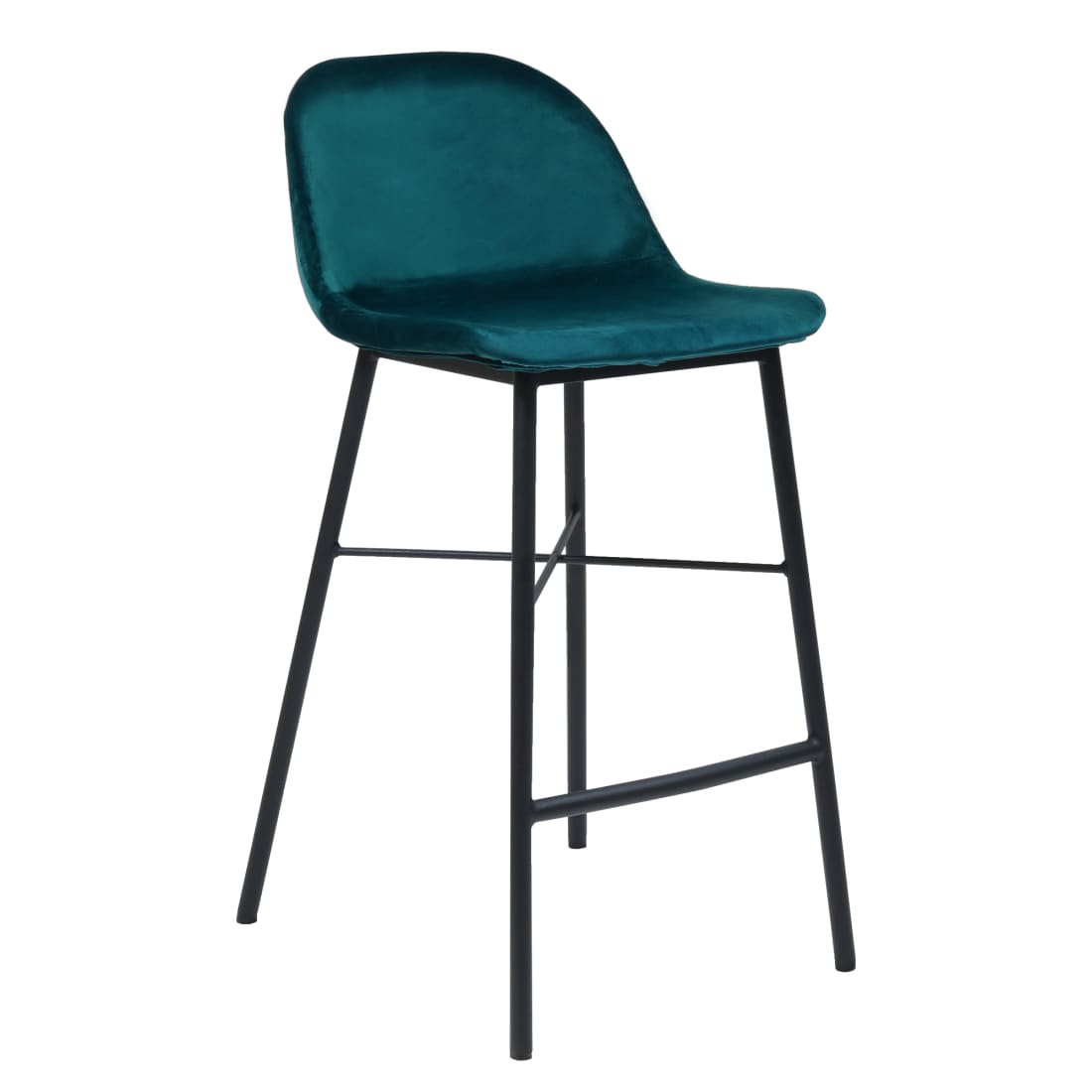 Kick Barkruk Jeff - Velvet Blauw - Velvet barkrukken