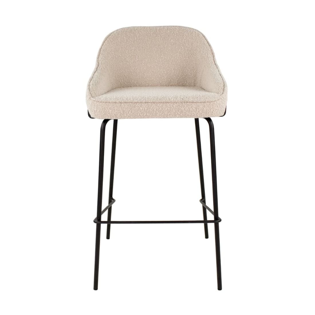 Kick Barkruk Sepp - Boucle Beige - Lage Barkrukken