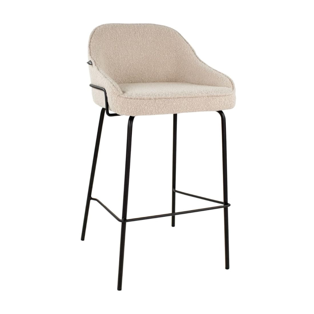 Kick Barkruk Sepp - Boucle Beige - Lage Barkrukken