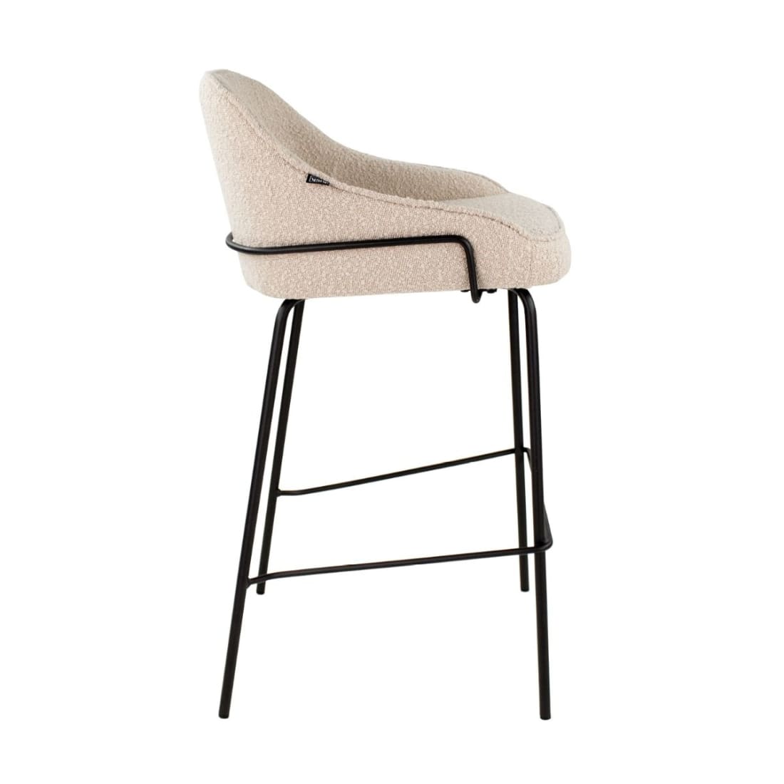Kick Barkruk Sepp - Boucle Beige - Lage Barkrukken