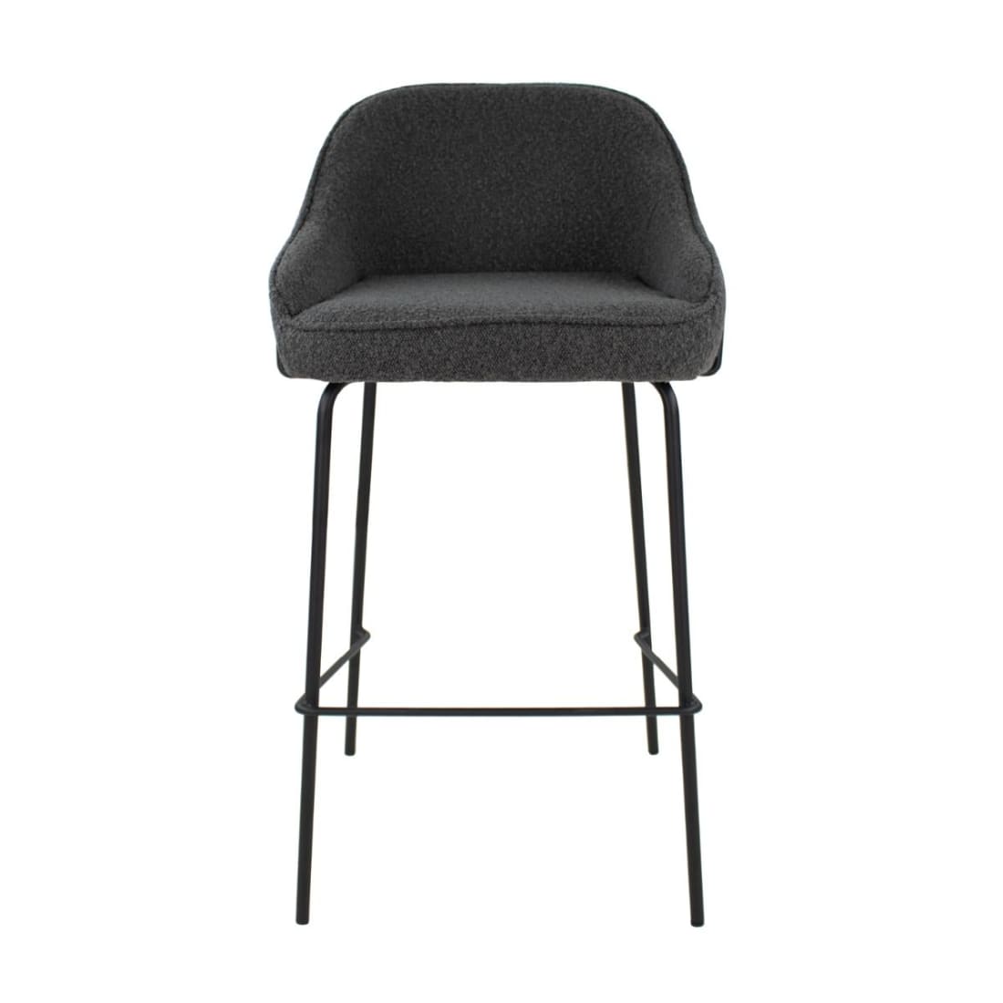 Kick Barkruk Sepp - Boucle Donkergrijs - Lage Barkrukken
